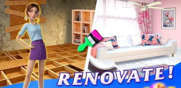 game trang trí - Home Makeover: Design Games